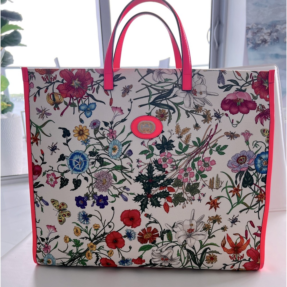 Gucci Large Floral Tote